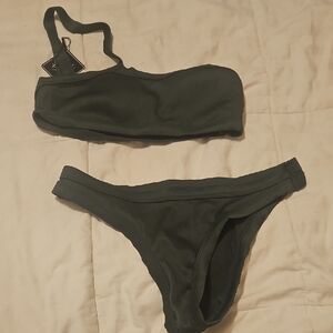 Dark Green Women's Swimwear Set